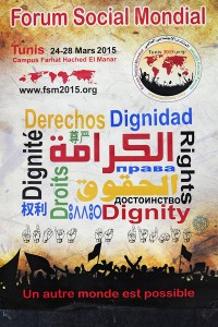 Forum Social Mondial à Tunis. du 224 au 28 février 2015
