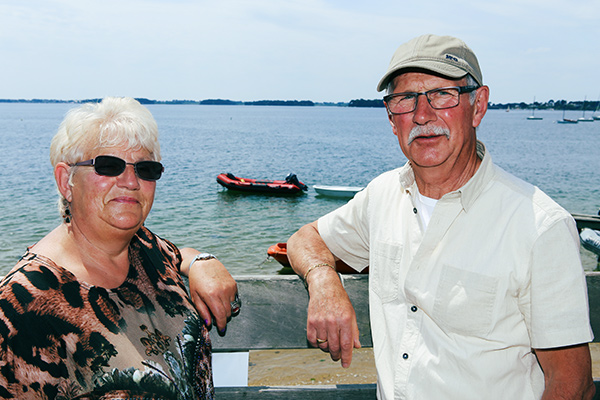 Béatrice et Maurice, neveu et nièce de Louis Quigna©C.Crié/ccas