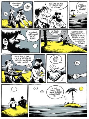 Sélection BD : les affres du monde en miniature | Journal des Activités Sociales de l'énergie | Une ile a la mer Nicolas Poupon 02 1