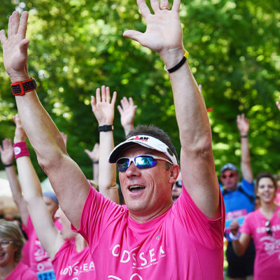 Cancer du sein : ils et elles ont couru avec la CMCAS Bourgogne | Journal des Activités Sociales de l'énergie | 51860 Course Odyssea Parc de la Colombiere. Dijon Le 3 juin 2018.