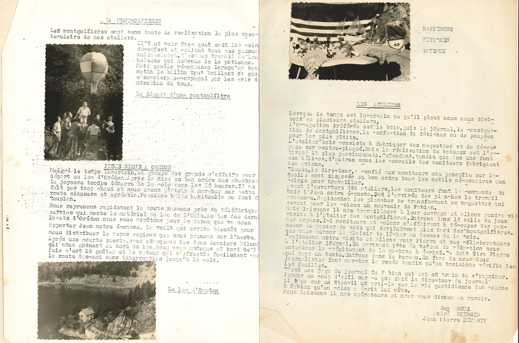 Mort de Jean Villeret, inlassable témoin de la déportation | Journal des Activités Sociales de l'énergie | 101368 Cahier Le refuge de Fabian
