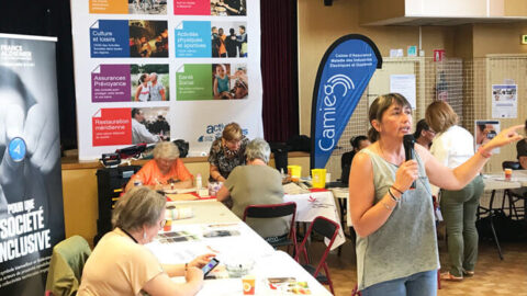 À la CMCAS Caen, un forum pour faciliter l’accès aux Activités Sociales | Journal des Activités Sociales de l'énergie | 120587 Valerie Delaunay presidente CMCAS Caen Forum Senior de Caen 2022 1