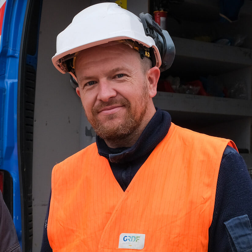 Hervé Denis, technicien GRDF à Châlon-sur-Saône, automne 2022.