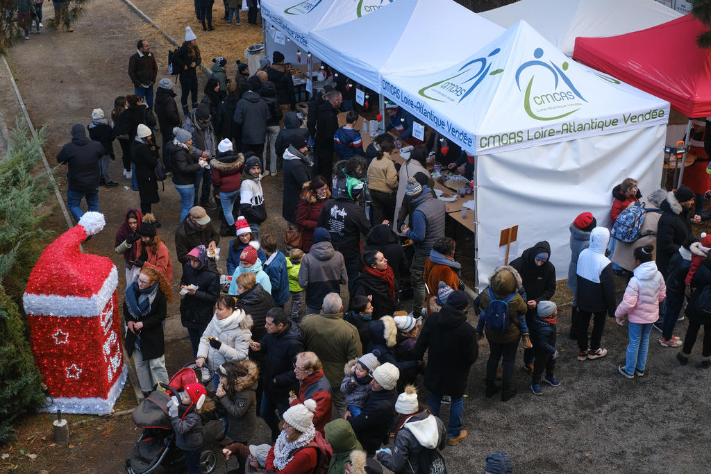 Village de Noël de la CMCAS Loire-Atlantique Vendée, les 17 et 18 décembre 2022 à Basse-Goulaine, près de Nantes.