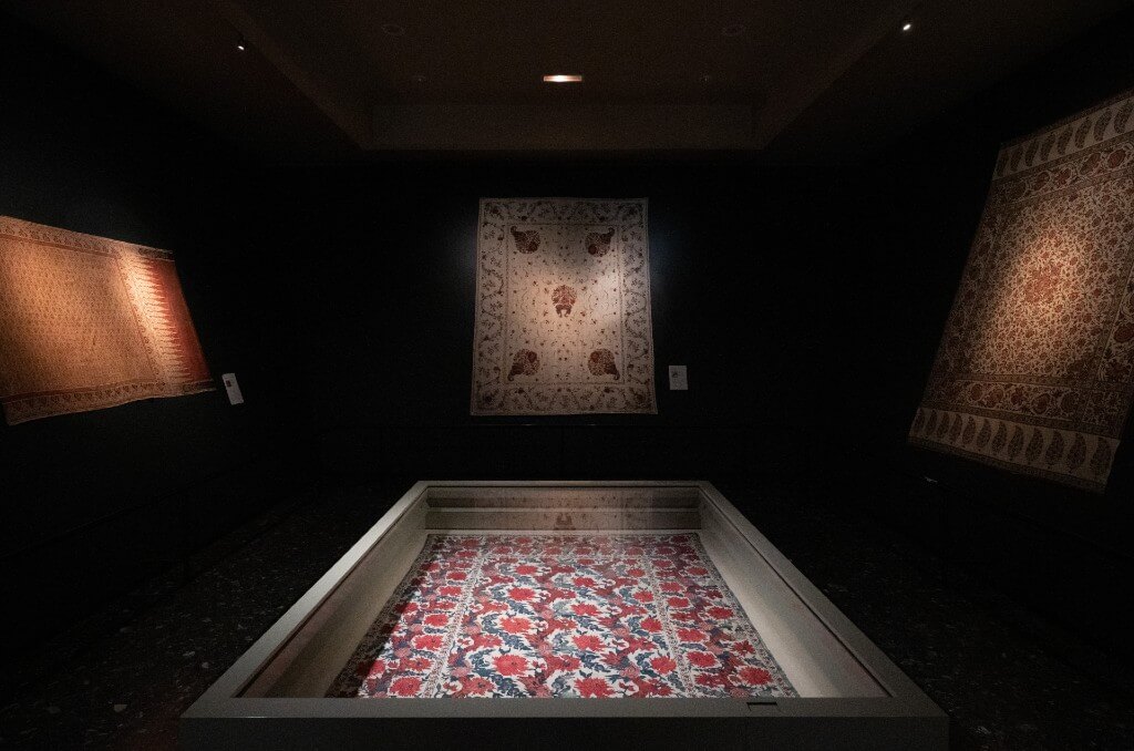 Tenture aux pivoines, Inde, vers 1790, au Musée de l'impression sur étoffes, Mulhouse.