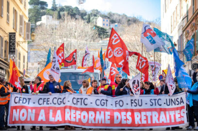 Réforme des retraites : les IEG ne lâchent rien | Journal des Activités Sociales de l'énergie | 132122 MANIFESTATION REFORME DES RETRAITES 7 MARS BASTIA