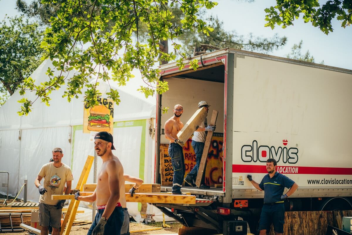 Démontage des stands, CMCAS Pays de Savoie