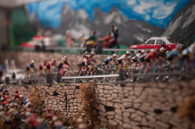 Diorama réalisé par Patrick Bardet, bénéficiaire de la CMCAS Limoges et passionné du Tour de France.