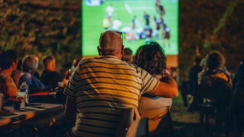 Soir de match au parc des sports du Bazacle à Toulouse, pour la soirée conviviale organisée par la CMCAS.