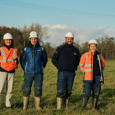 Intervention des agents Enedis après la tempête Ciaran. Finistère, 7 et 8 novembre 2023.