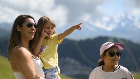 En vacances au village CCAS des Saisies (Savoie).