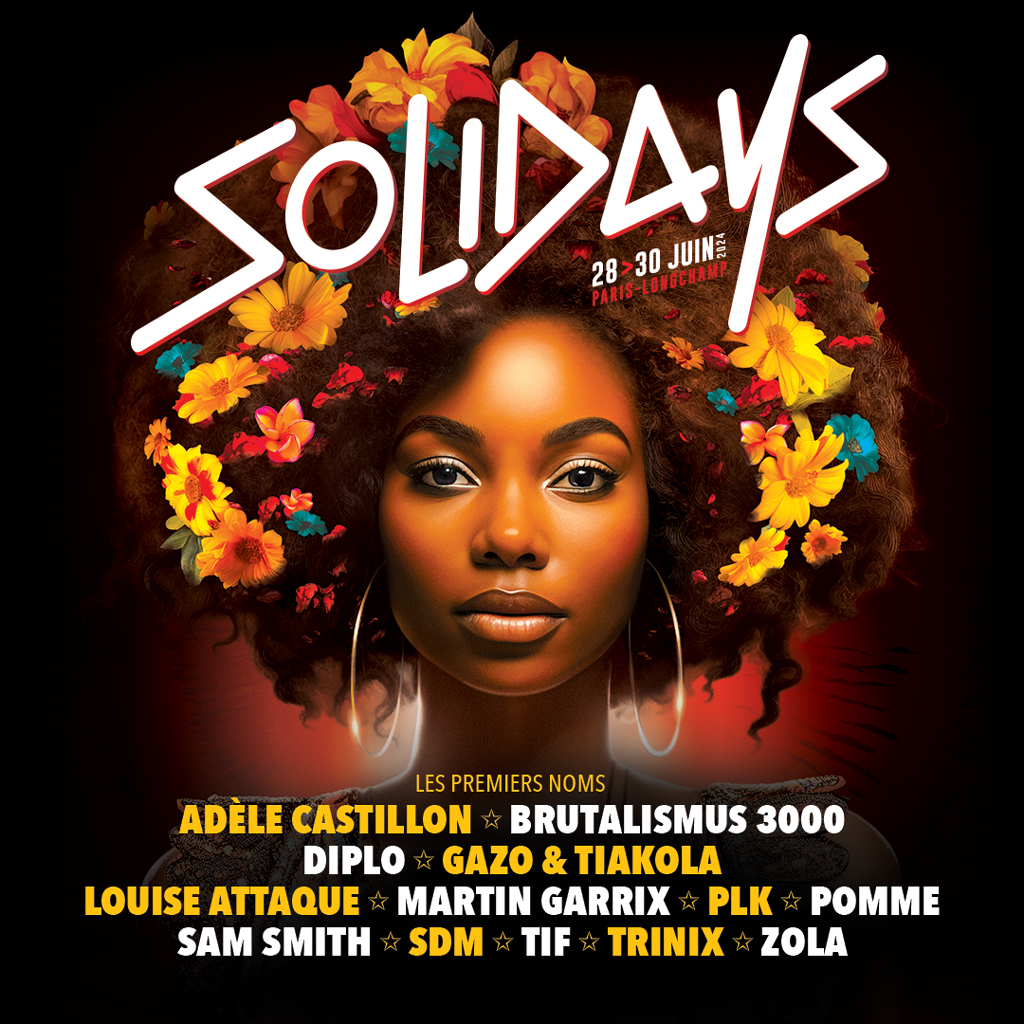 Affiche officielle des Solidays 2024.