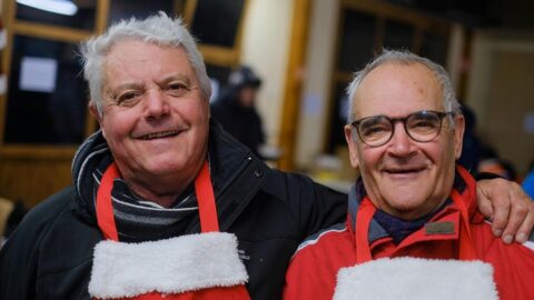 Village de Noël organisé par la CMCAS Loire-Atlantique Vendée au domaine de la Chesnaie, à Basse-Goulaine, près de Nantes, en décembre 2022.