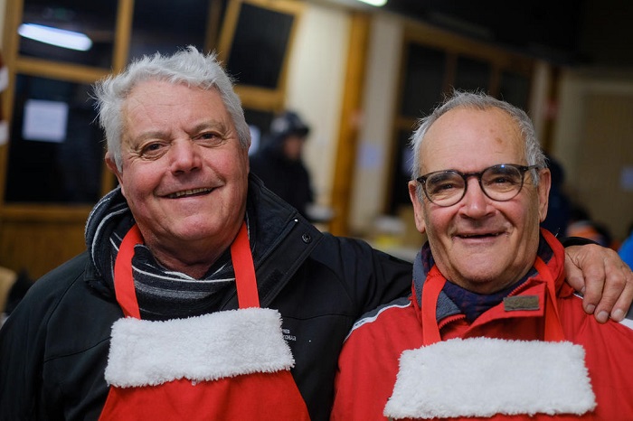 Village de Noël organisé par la CMCAS Loire-Atlantique Vendée au domaine de la Chesnaie, à Basse-Goulaine, près de Nantes, en décembre 2022.