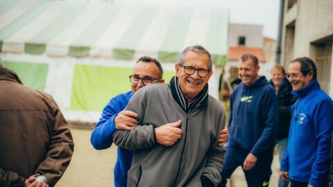 Section pétanque de la CMCAS Agen. Après-midi convivial avec les inactifs, février 2024.