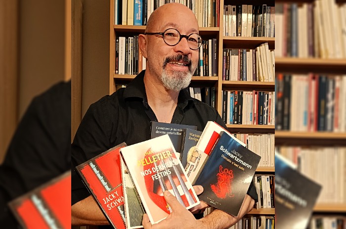 Ancien bibliothécaire, Thierry Caquais est désormais organisateur, animateur et formateur littéraire auprès de publics variés. Il sera en tournée à la CCAS cet été. ©Thierry Caquais